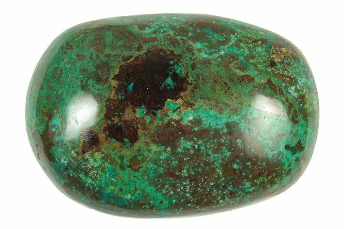 Polished Chrysocolla and Malachite Stone - Peru #250350